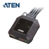 ATEN 2埠USB 4K HDMI帶線式KVM多電腦切換器 (外接式切換按鍵)