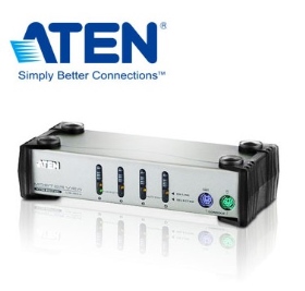 ATEN 4埠 PS/2 KVM 多電腦切換器 (CS84A)