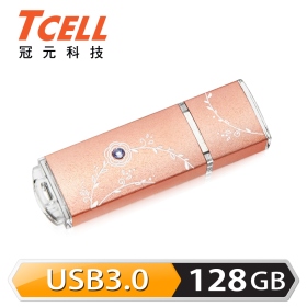 TCELL 冠元-USB3.0 絢麗粉彩隨身碟-玫瑰金