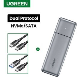 UGREEN綠聯 M.2硬碟外接盒 NVMe/SATA 10Gbps雙模(80863)