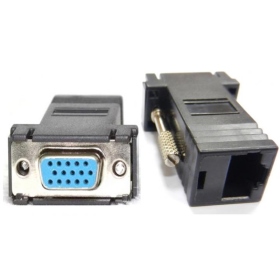 RJ-45母 轉 VGA母 網路轉接頭
